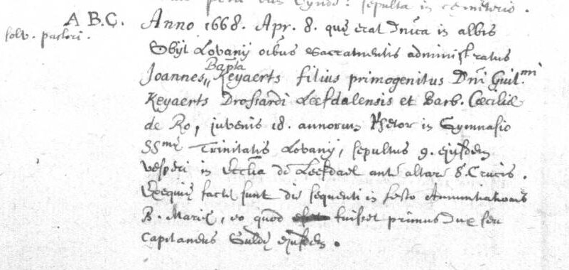 1668-overlijdensregister-kapitein-Keyaerts