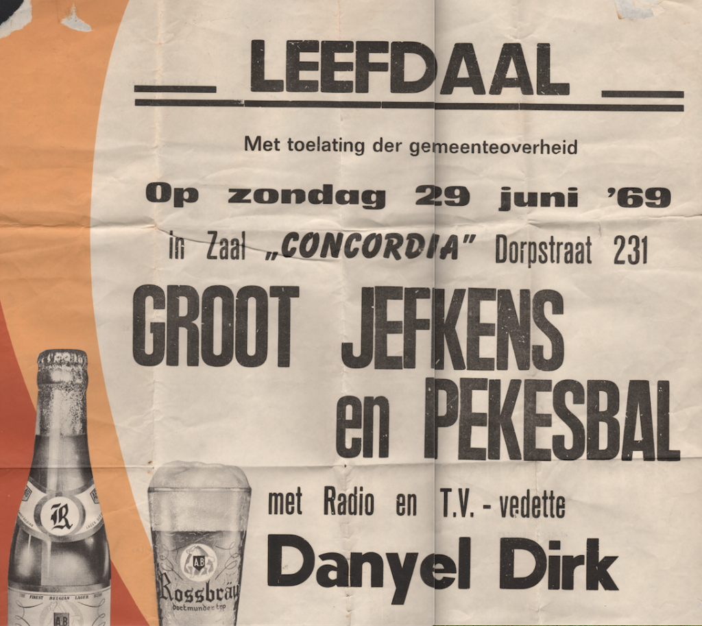 Jefkesbal met Danyel Dirk 1969